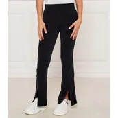 Spodnie sportowe damskie - EA7 Spodnie dresowe | flare fit - miniaturka - grafika 1