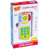 Zabawki interaktywne dla dzieci - Smily Play Smartfon Pilot TV Edukacyjny 2w1 Telefon Dźwięk 83660 0000046129 - miniaturka - grafika 1