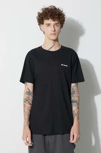 Columbia t-shirt męski kolor czarny z nadrukiem - Koszulki męskie - miniaturka - grafika 1