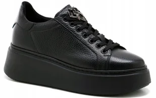 SNEAKERSY CARINII CZARNE SKÓRA B9284-J23 R.39 - Półbuty damskie - miniaturka - grafika 1