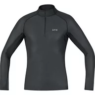Koszulki męskie - Gore Wear koszulka męska M WINDSTOPPER Base Layer Thermo wysoki kołnierz Shirt, czarny, xl -9900-X-Large100325990006-9900 - miniaturka - grafika 1