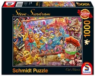 Puzzle - Schmidt Puzzle PQ 1000 Stave Sundram Muzykalne koty G3 - - miniaturka - grafika 1