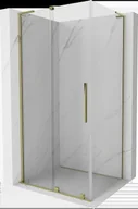Kabiny prysznicowe - Mexen Velar L kabina prysznicowa rozsuwana 90x120 cm, transparent, złota - 871-090-120-03-50 - miniaturka - grafika 1