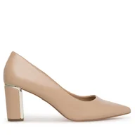 Czółenka - Czółenka Nine West ALF10348 Beżowy - miniaturka - grafika 1