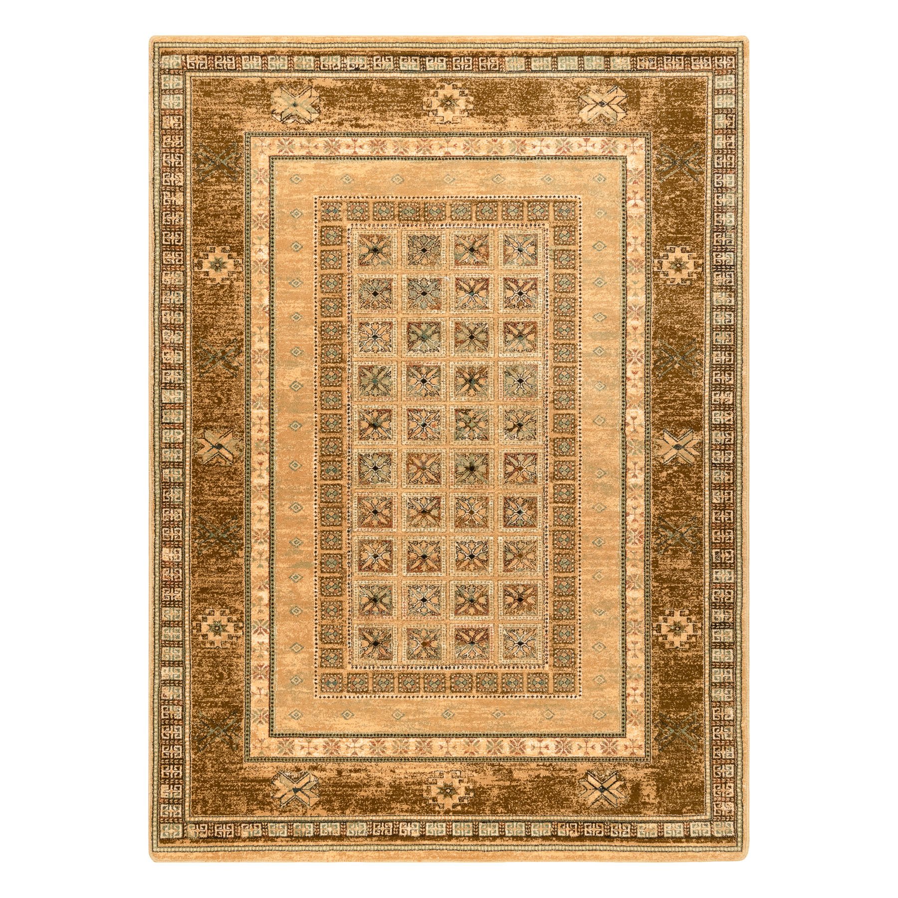 Dywan wełniany OMEGA ANTIK miód brązowy 170x235 cm