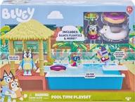 Figurki dla dzieci - Zestaw Moose Toys Bluey Pool Time Basen - miniaturka - grafika 1