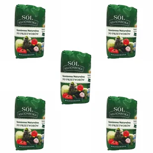 Sól kłodawska niejodowana 5 x 1,1kg - Kopalnia Soli Kłodawa - Sól - miniaturka - grafika 1