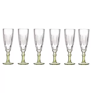 Kieliszek do szampana z kolorową nóżką, 170 ml, 6 sztuk - Kieliszki - miniaturka - grafika 1