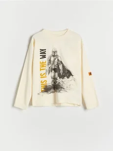 Reserved - Longsleeve Star Wars - złamana biel - Koszulki dla chłopców - miniaturka - grafika 1