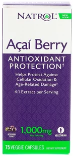 Natrol - Acai, 1000mg, 75 vkaps - Suplementy naturalne - miniaturka - grafika 1