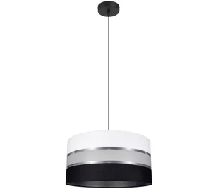 Żyrandol na lince CORAL 1xE27/60W/230V czarno-biały - Lampy sufitowe - miniaturka - grafika 1