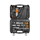 Klucze i nasadki - Zestaw kluczy nasadowych 10-206 100 el. NEO - miniaturka - grafika 1