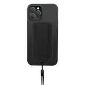 Etui i futerały do telefonów - Uniq UNIQ Heldro antybakteryjne etui na iPhone 12 Pro Max czarny (Antimicrobial) - miniaturka - grafika 1