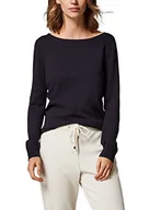 Swetry damskie - comma Sweter damski z długim rękawem, 5976 Navy, 32 PL - miniaturka - grafika 1