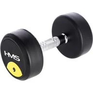 Hantle i ciężarki - HMS HG PRO 9 KG HANTLE GUMOWANE HMS - miniaturka - grafika 1