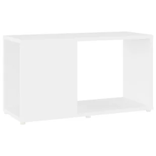 vidaXL Szafka pod TV, biała, 60x24x32 cm, płyta wiórowa - Szafki RTV - miniaturka - grafika 1