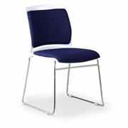 Fotele i krzesła biurowe - Krzesło biurowe BODA, niebieskie - miniaturka - grafika 1