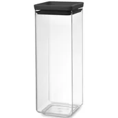 Pojemniki kuchenne - Brabantia Pojemnik kuchenny kwadratowy duży ciemnoszary 122408 - miniaturka - grafika 1