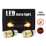 Żarówki samochodowe - motoLEDy żarówki LED 2x P21W BA15S 12-24V CANBUS pomarańczowa PREMIUM kierunkowskaz 542 - miniaturka - grafika 1