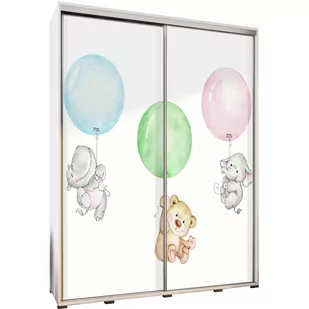 Szafa 155 z Grafiką Balony 2 Penelopa Maridex Biały Mat - Szafy - miniaturka - grafika 1