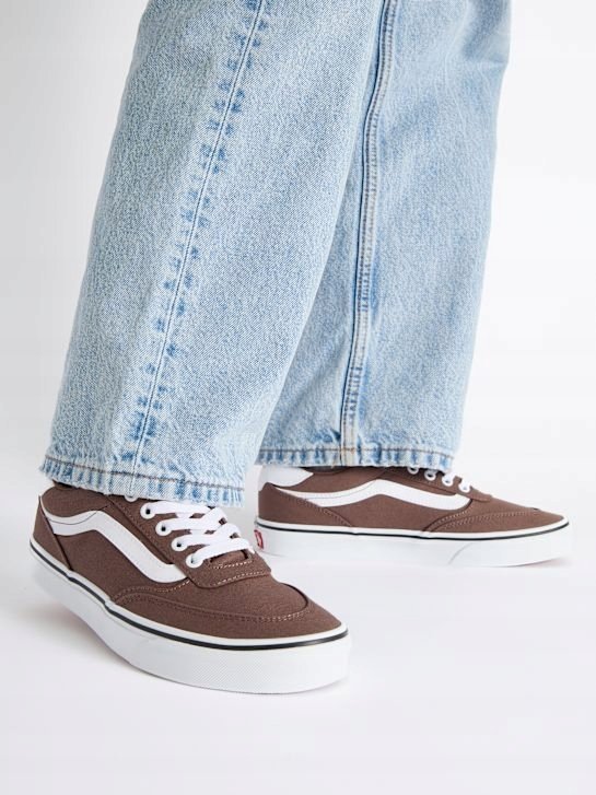VANS TRAMPKI DAMSKIE BRĄZOWE TYPU SKATE Z BIAŁĄ WSTAWKĄ 39 16LA