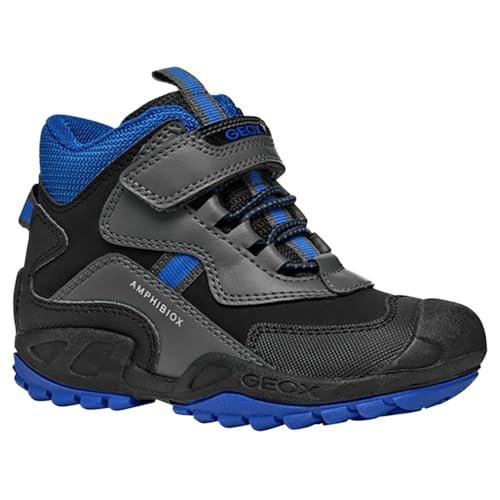 Geox J New Savage Boy B A Buty dziecięce, Szary, 32 EU