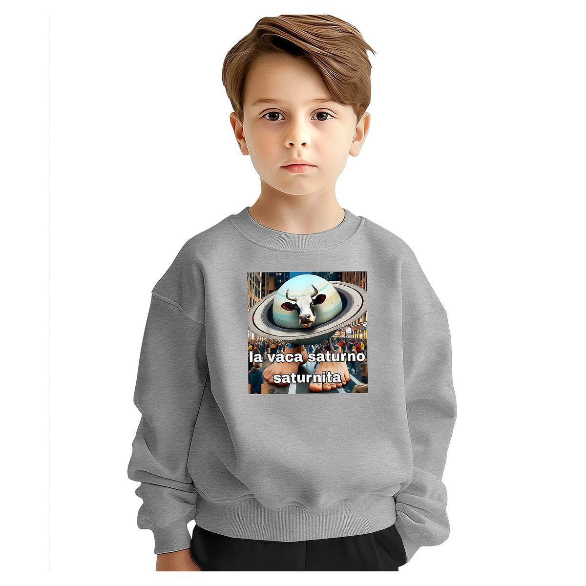 BLUZA DZIECIĘCA BRAINROT LA VACA SATURNO 134-140 DLA CHŁOPCA DZIEWCZYNKI