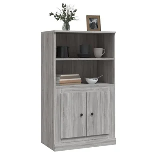 Kredens, szary dąb sonoma, 60x35,5x103,5 cm Lumarko! - Kredensy - miniaturka - grafika 5