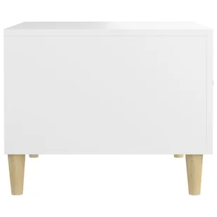 Lumarko Stolik kawowy, biały, 50x50x40 cm, materiał drewnopochodny - Ławy i stoliki kawowe - miniaturka - grafika 9