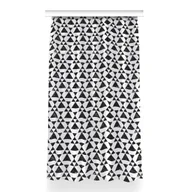 Zasłony - Zasłona przelotki Czarno białe trójkąty 150x260 cm, Fabricsy - miniaturka - grafika 1
