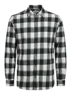 Koszule męskie - Jack & Jones Koszula "Joshua" w kolorze czarno-białym - miniaturka - grafika 1