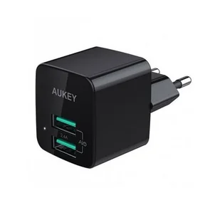 Aukey PA-U42 Ultraszybka ładowarka sieciowa 2xUSB AiPower 4.8A 24W - Ładowarki do telefonów - miniaturka - grafika 1