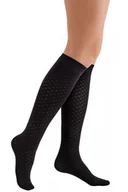 Skarpetki damskie - Gabriella Kara 512 nero podkolanówki damskie - miniaturka - grafika 1