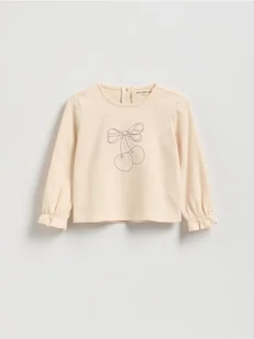 Reserved - Koszulka z haftem - kremowy - Bluzki dla niemowląt - miniaturka - grafika 1