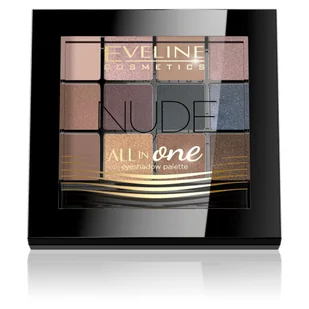 Eveline All In One Eyeshadow Palette - Paleta 12 cieni do powiek - 01 NUDE EVEPDNU - Cienie do powiek - miniaturka - grafika 5