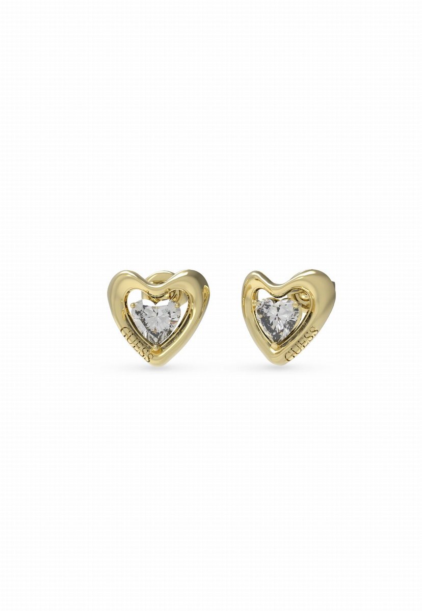 Kolczyki Guess Beloved Serce z Cyrkonią JUBE05024JW-YG