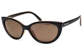 Okulary przeciwsłoneczne - Kocie oczy okulary damskie Arctica S-241A brązowe z polaryzacją - miniaturka - grafika 1