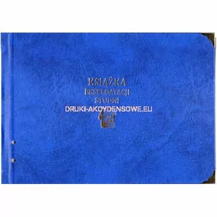 Książka eksploatacji studni [Pu/A-190] - Druki akcydensowe - miniaturka - grafika 1