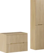 Meble łazienkowe - Zestaw meblowy 80cm z blatem i Szafką wysoką - miniaturka - grafika 1