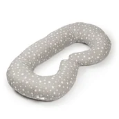 Poduszki do karmienia - Poduszka ciążowa typu C dla kobiet w ciąży - szara w gwiazdki - miniaturka - grafika 1