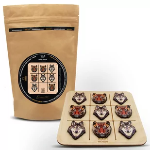 GRA KÓŁKO I KRZYŻYK / GRA LOGICZNA WILK vs TYGRYS - Gry planszowe - miniaturka - grafika 1