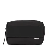 Kosmetyczki, organizery i kuferki - Kosmetyczka Calvin Klein Wide Strap Nylon Washbag K60K611093 Ck Black BAX - miniaturka - grafika 1