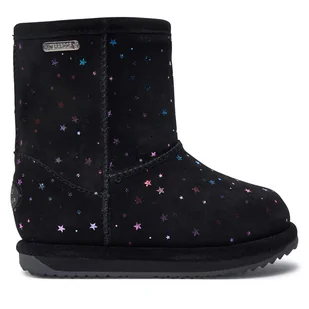 Śniegowce EMU Australia Sparkle Brumby K13100 Czarny - Buty dla dziewczynek - miniaturka - grafika 1