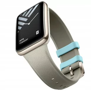 Xiaomi Opaska / pasek Xiaomi Official TPU Leather Strap do Smart Band 7 Pro, szary - Akcesoria do smartwatchy - miniaturka - grafika 1