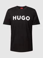 Koszulki męskie - T-shirt z napisem z logo model ‘Dulivio’ - miniaturka - grafika 1