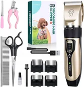 Maszynki i nożyczki dla psów - KingSzop PROFESJONALNA MASZYNKA DO STRZYŻENIA PSA KOTÓW ZWIERZĄT – KOMPLETNY ZESTAW DO PIELĘGNACJI TWOJEGO PUPILA - miniaturka - grafika 1