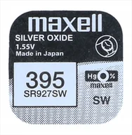 Baterie i akcesoria - bateria srebrowa mini Maxell 395 / 399 / SR 927 SW / G7 - miniaturka - grafika 1