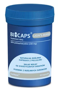BICAPS Lion''s Mane 30% polisacharydów 150mg 60 kapsułek FORMEDS - Układ nerwowy - miniaturka - grafika 1