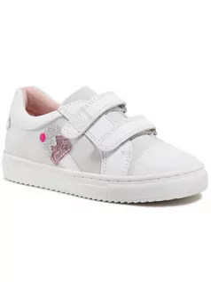 Buty dla dziewczynek - Garvalin Sneakersy 212320 S Biały - grafika 1