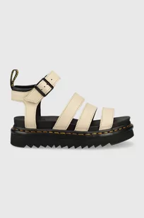 Dr. Martens sandały skórzane Blaire damskie kolor beżowy na platformie DM30706292 - Sandały damskie - miniaturka - grafika 1